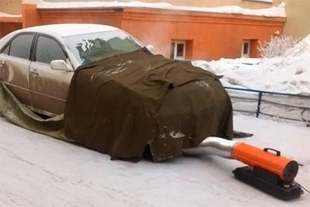 Отогрев машины